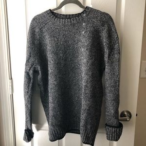 mock neck wool sweater